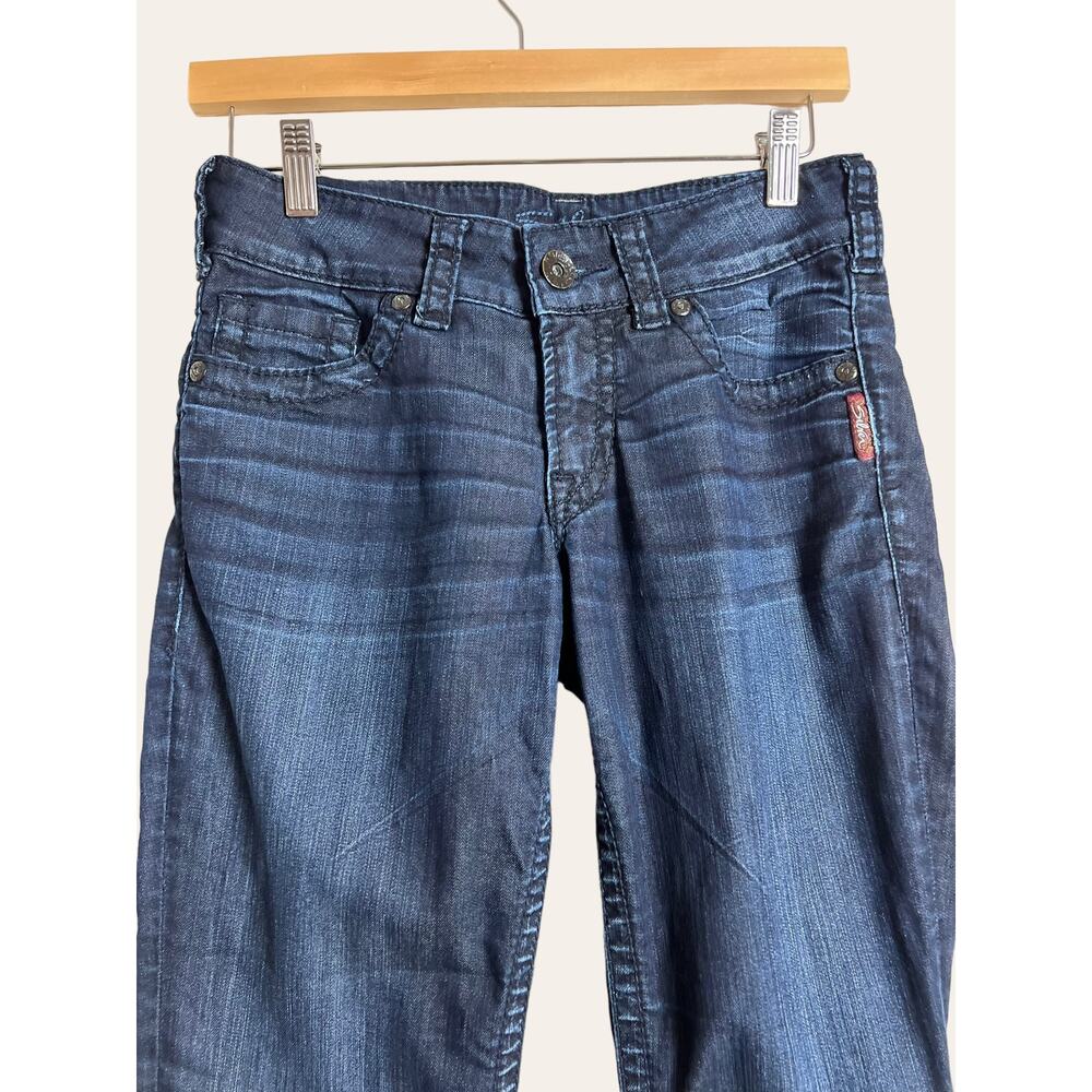 Silver Jeans Dark Wash Suki Capri Jeans Size 25 - Picture 4 of 11